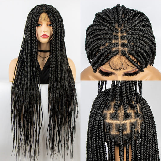 Full Lace Wig Braided 36 Inches Knotless  Braids